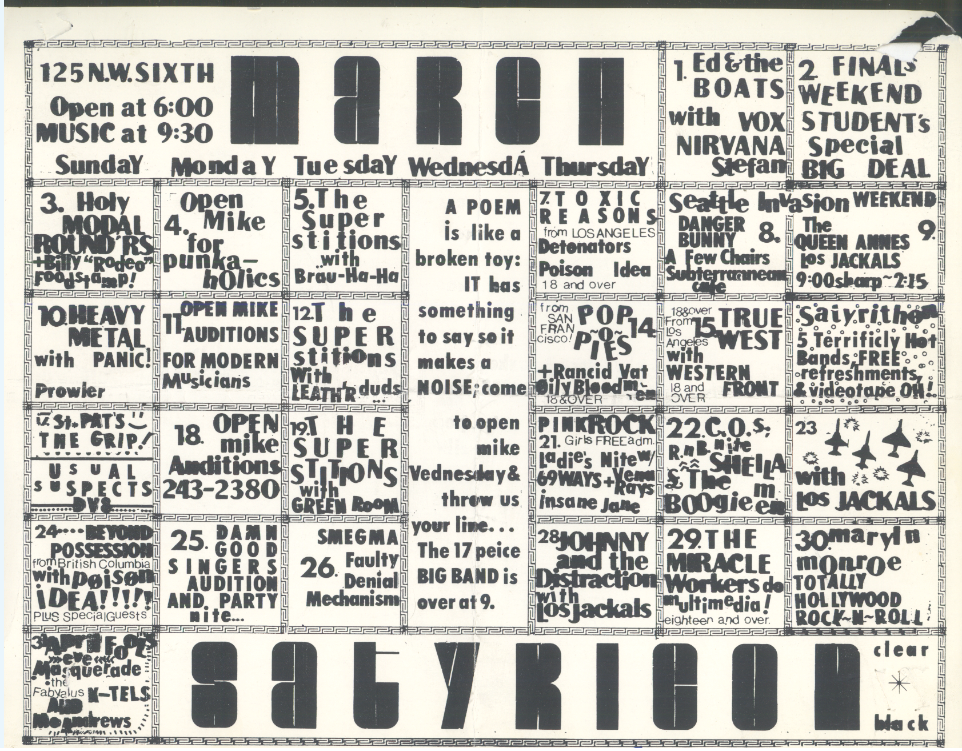 March 1985 Calendar