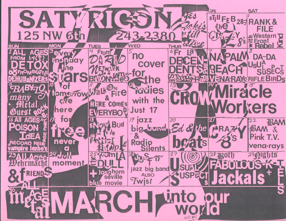 March 1986 Calendar