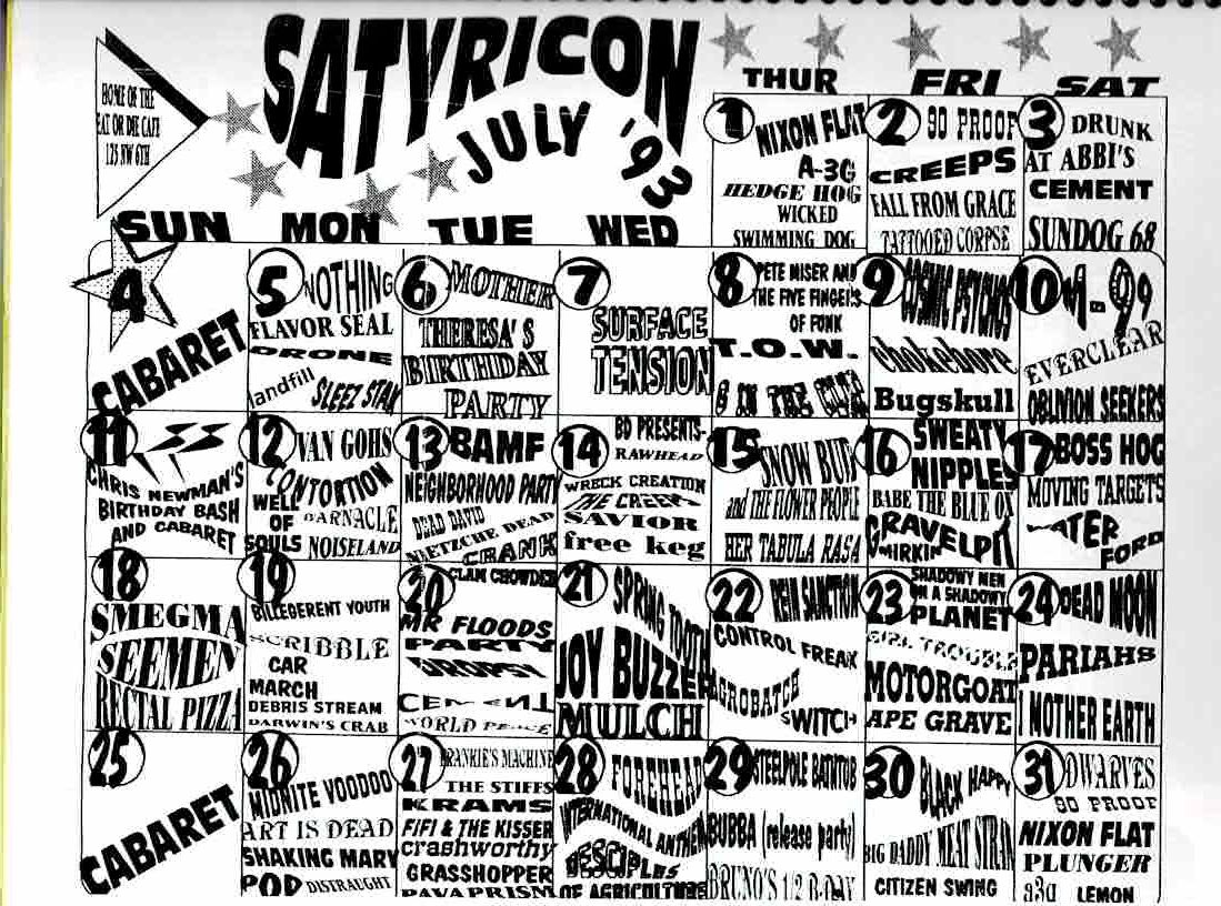 July 1993 Calendar